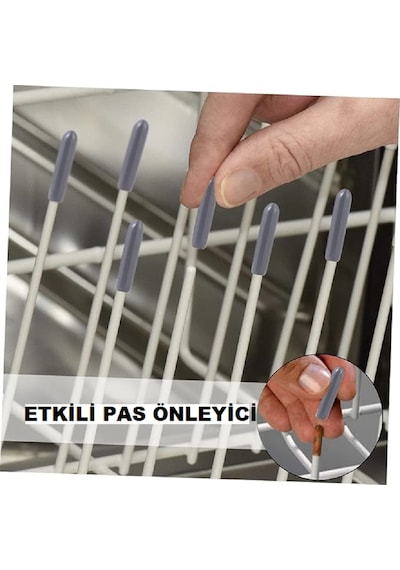 Bulaşık Makinesi Sepeti Aksesuarı Plastik Kapak Uçları 100 Adet