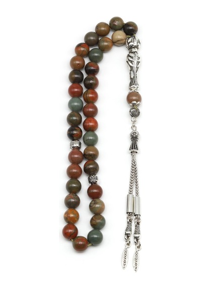 Jasper Doğal Taş Tesbih 8 Mm Küre Kesim 65654309