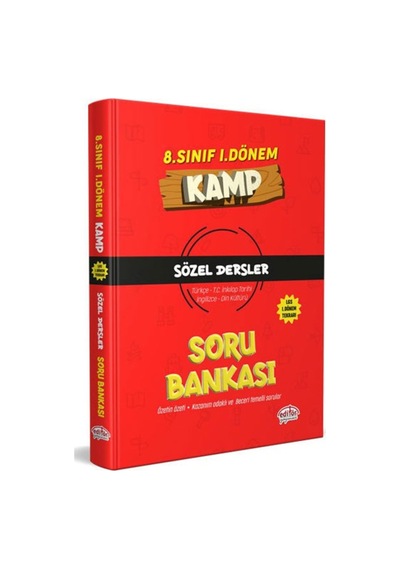 8 Sınıf 1 Dönem Kamp Sözel Soru Bankası Editör Yayınları