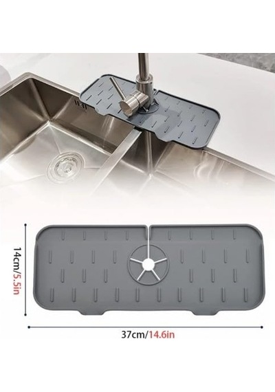 Bakgelal Mutfak Banyo Lavabo Kenarı Silikon Matı Antrasit