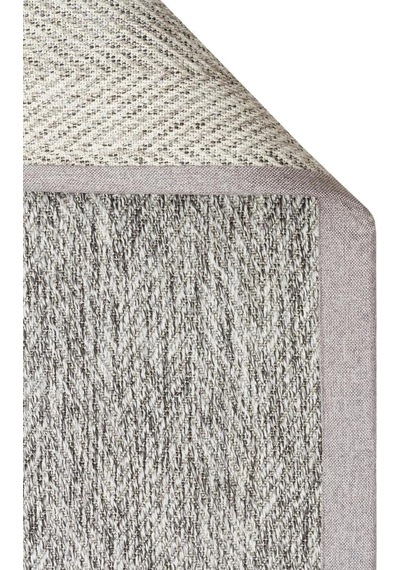 Eko Halı Ventura Vnt 2704 Grey Bordür Grey Sisal Görünümlü İç Ve Dış Mekan Uyumlu Hav Vermeyen Moder