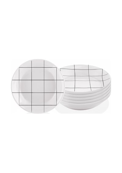The Mia Daily Tunes Yemek Tabağı  - 6lı Set 20 Cm