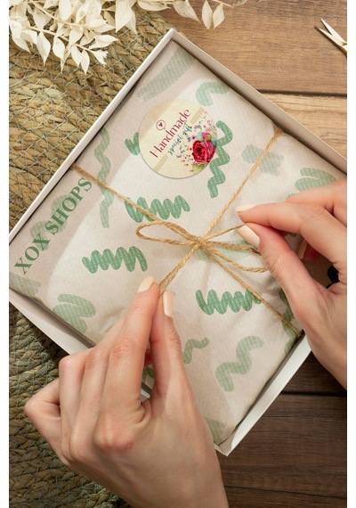 Handmade Special Gift Sticker 3x3cm St2322 Çok Renkli