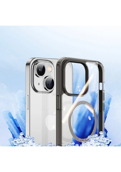 Dux Ducis Clin Mag Series İphone 14 Plus 6.7 Magsafe Uyumlu Manyetik Silikon Kılıf- 5775 Gri