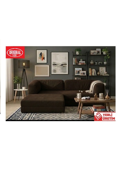 Herev 180x180 Cm 50 Dns Modüler Köşe Koltuk Fitilli Kadife Kumaş, Yatak Olabilen, Modern Tasarım Şark Köşe Acı Kahve Herev 180x180 Cm 50 Dns Modüler Köşe Koltuk Fitilli Kadife Kumaş, Yatak Olabilen, Modern Tasarım Şark Köşe Acı Kahve