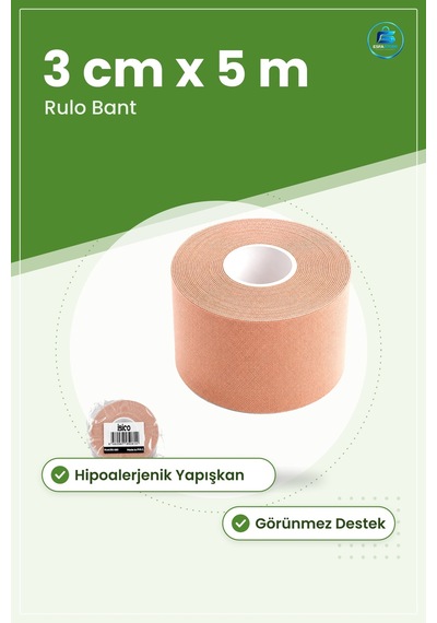Göğüs Şekillendirici Bant 3 Cm X 5 M Yara Bandı Hipoalerjenik Yap
