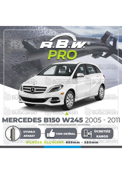 Mercedes B150 W245 Muz Silecek Takımı (2005-2011) RBW PRO