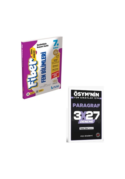 Muba 2027 7. Fen Bilimleri Fiber Soru Bankası+ Evp Akademi Paragraf