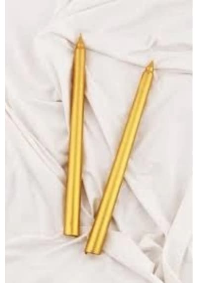 Şamdan Mum Gold 2'li 0177 Çok Renkli