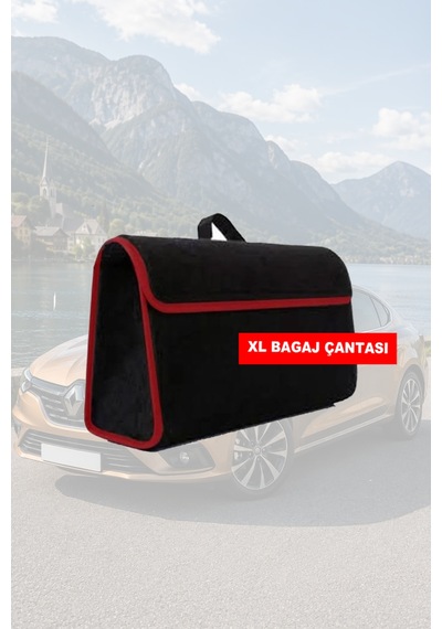 Renault Duster Uyumlu Bagaj Çantası Koltuk Yastığı Siyah Renk Lüks Model