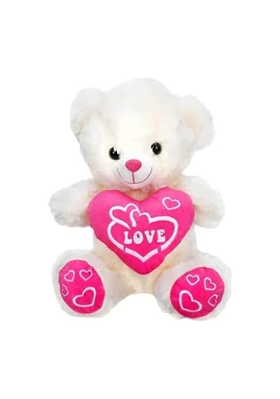 Kalpli Peluş Ayı 30 Cm. Açık Bej