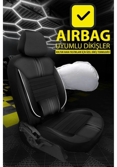 Dacia Duster Laureate 1.5 Dci 110 4x2 E2 I H Md 2013 Uyumlu Jakar Oto Kılıfı Tam Set Beyaz Detaylı