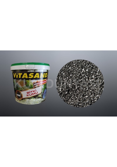 Pro-128 2mm Parlak Siyah Akvaryum Ve Bitki Kumu 8.5 Kg