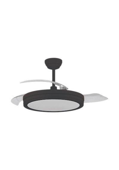 Vanti 30w 42" İnç Siyah Modern 3 Renk Kumandalı Ledli Dekoratif Tavan Vantilatörü Kcf306