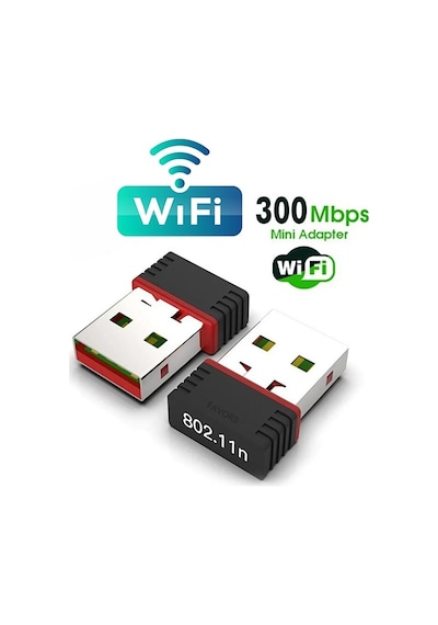 Usb Wifi Adaptörü Kablosuz Wifi İnternet Alıcı Ağ Kartı Masaüstü Bilgisayar Pc 300 Mbps 802.11n