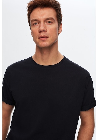 D's Damat Ds Damat Comfort Lacivert %100 Pamuk T-shirt 6HC14ORT02006 Lacivert