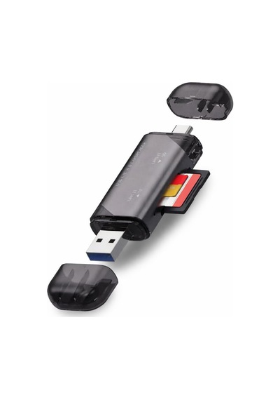 Tr Uhs-ıı Sd Kart Okuyucu Usb-c Ve Usb 3.0 Yüksek Hızda Veri Aktarımı Microsd Ve Sd Kart Desteği Dual Kart Ok