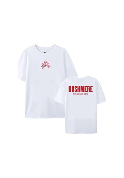Startmore Beyaz Albümü Rushmere Baskılı Halk Rock Grubu Mumford Ve Sons Tshirt Tees Yaz Erk Beyaz