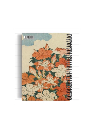 Katsushika Hokusai/cuckoo And Azaleas,1834 Spiralli Defter 26 A5 Çizgili 100 Sayfa Okul Düz