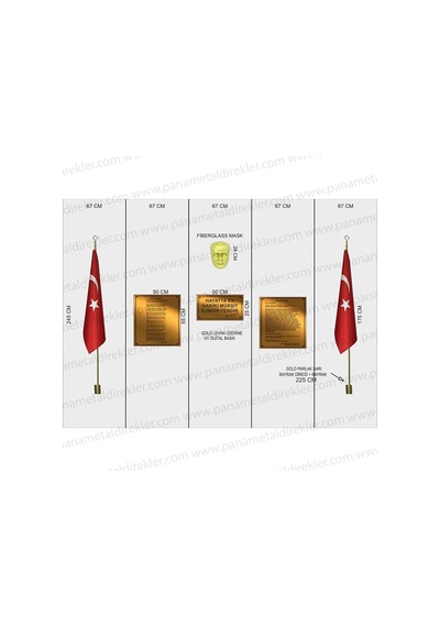 Atatürk Köşesi Seti Poz Model 09