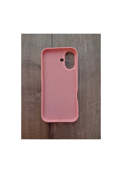 İphone 17 Uyumlu Pembe Kadife İç Yüzeyli Silikon Telefon Kılıfı