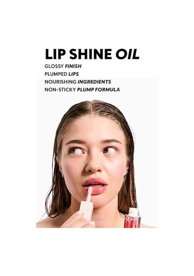 Cream Co. Dudak Parlatıcısı Nemlendirici Besleyici Lip Oil Gloss, Dudak Yağı, Ahududu Aromalı, E Vitamini 0