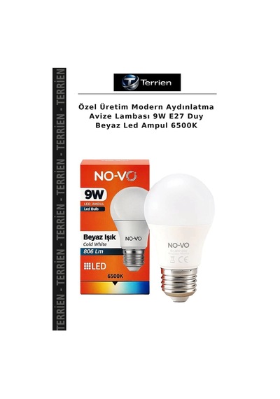Özel Üretim Modern Aydınlatma Avize Lambası 9w E27 Duy Beyaz Led Ampul 6500k