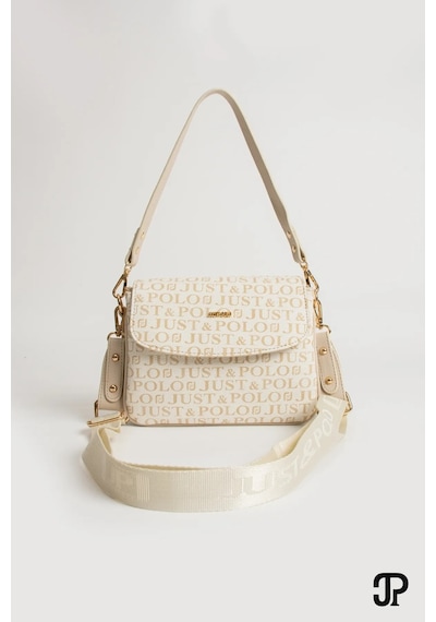 Just Polo Günlük Kombinlere Uygun Kadın Orijinal Günlük El Ve Omuz Çantası Shoulder Bag Krem