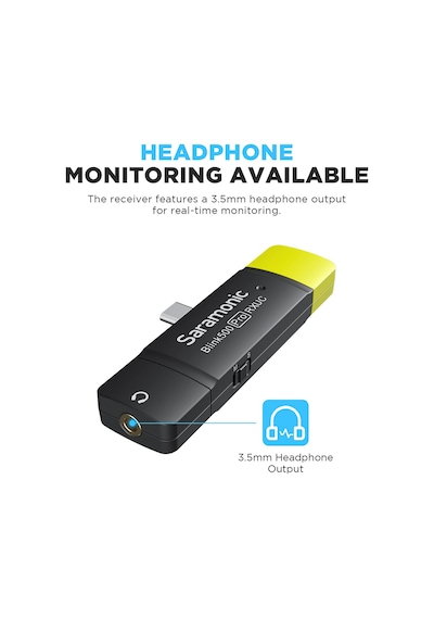 Saramonic Blink500 Pro Kablosuz Yaka Mikrofonu Alıcısı Blink500 Pro B5/b6 Usb Tip-c Alıcı Android Akıllı Telefonlar Tabletler İle Uyumlu iPhone15 Vlog Video Kaydı Rxuc Saramonic Blink500 Pro Kablosuz Yaka Mikrofonu Alıcısı Blink500 Pro B5/b6 Usb Tip-c Alıcı Android Akıllı Telefonlar Tabletler İle Uyumlu iPhone15 Vlog Video Kaydı Rxuc
