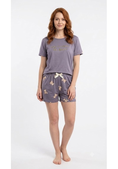 Suısy Lilac Dream Lila Şortlu Pijama Takımı