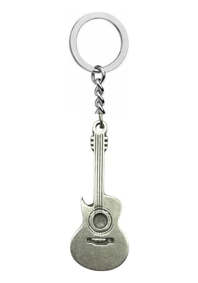 Gitar Figürlü Unisex Metal Anahtarlık Müzik Ruhunu Yansıtan Zarif Ve Anlamlı Aksesuar