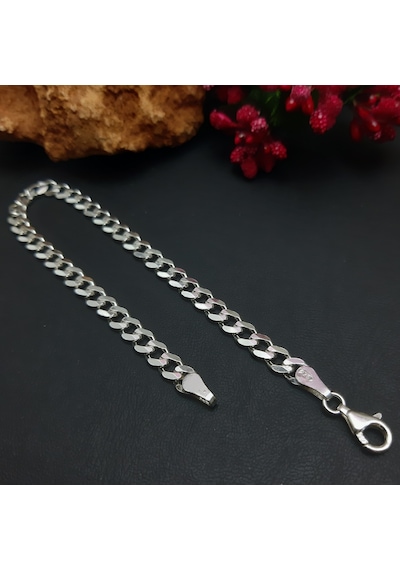 925 Ayar Gümüş Gurmet Model Erkek Bileklik 5.2 Mm 925 Ayar Gümüş Gurmet Model Erkek Bileklik 5.2 Mm