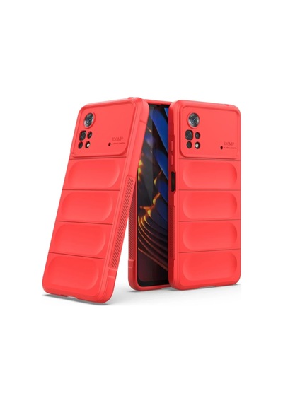 Xiaomi Poco X4 Pro 5g Uyumlu Kılıf Optimum Silikon - Kırmızı