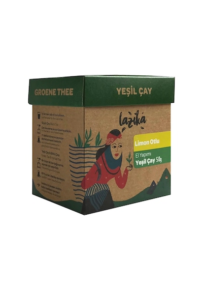Lazika Limon Otlu Yeşil Çay Kutu 50 G