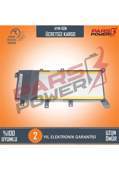 Asus Uyumlu A555Lb, F555Lb, K555Lb Notebook Batarya - Pil (Pars Power) 370308887