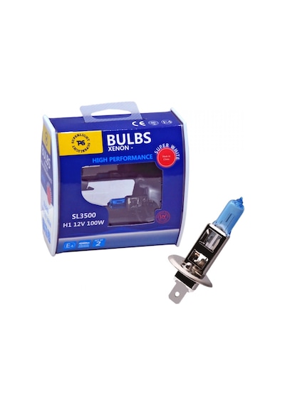 Tas Süperlight 12v H1 Ampul Halogen Beyaz 100w 5000k 2 Li Sl3500