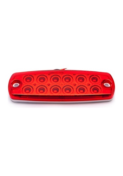 Ahmet Otomotiv 12 Ledli Dekoratif Led Lamba 12volt-24volt Kırmızı Renk