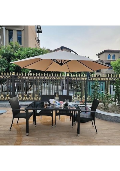 Evrensel Yedek Şemsiye 6/8 Kol Örtüsü, Veranda Şemsiyesi İçin Koruyucu Kanvas, Güneş Şemsiyesi İçin Yedek Kanvas, 2 M/7 M/0 M, Güneş Şemsiyesi İçin Yedek Kanvas Tek Kanvas Diğer