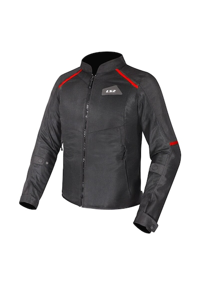 Ls2 Breeze Yazlık Fileli Mont Siyah-kırmızı