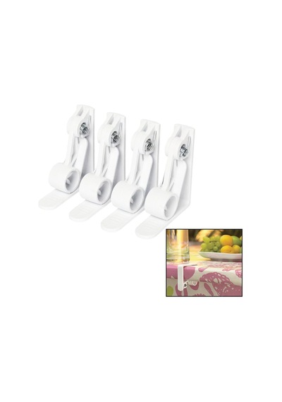 Melody Houseware M-401 4 Parça Plastik & Yaylı Masa Örtüsü Mandalı Kıskacı Diğer