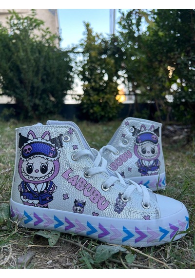 Scarpe Magiche Vak.ko Labubu Kız Çocuk Ayakkabısı 31-35 Numara Arası Işıksızdır Gümüş