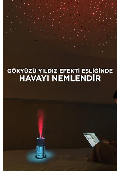 Torima Cl28 Humidifier Hava Nemlendirici Yıldız Projektör Işıklı Buhar Makinesi