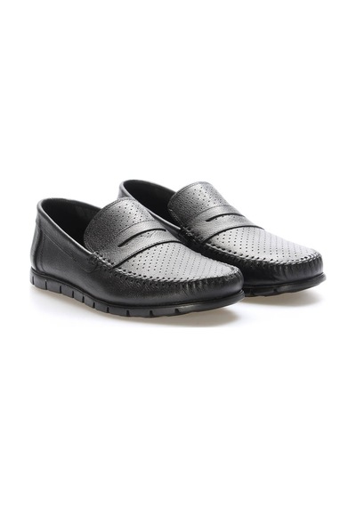 Fast Step Hakiki Deri Erkek Casual Ayakkabı 628ma20lzr Siyah