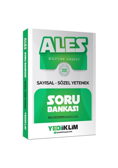 Yediiklim Yayınları 2027 Ales Master Serisi Sayısal Sözel Yetenek Soru Bankası