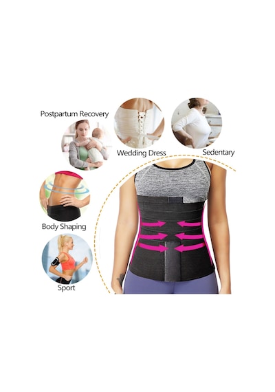 Sharpener Ckspor Tummy Wrap Bel 4 Mt Kum Saati Bel Korsesi Tummy Wrap Waist Trainer Cks-53 SIYAH Sharpener Ckspor Tummy Wrap Bel 4 Mt Kum Saati Bel Korsesi Tummy Wrap Waist Trainer Cks-53 SIYAH