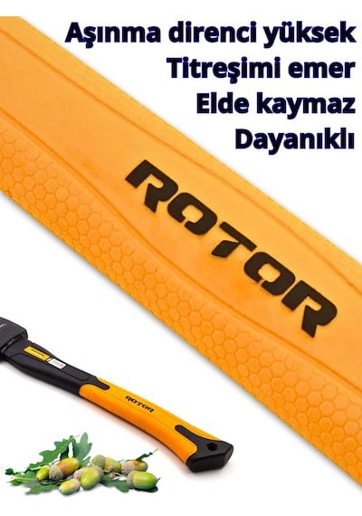 Rotor Fiber Saplı 1500gr+900gr 2 Li Balta Nacak Seti