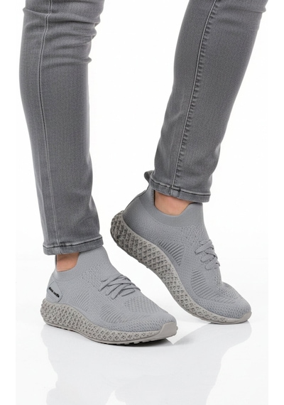 Pierre Cardin Gri Fileli Hafif Kolay Giyilebilir Unisex Spor Ayakkabı Pc-32711 G