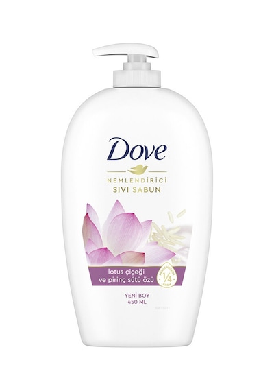 2 Adet Dove Sıvı Sabun Lotus Ve Pirinç Sütü 450ml
