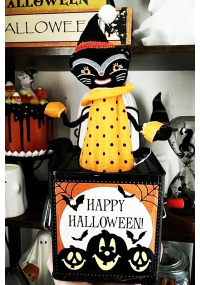 Beysüs Halloween Sihirli Kedi Kurmalı Jack İn The Box Patlayan Kutu Tüm Yaşlar