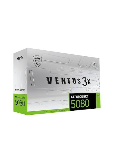 Msı Geforce Rtx 5080 Ventus 3x Oc White 16g Gddr7 256 Bit Dlss 4 Geforce Rtx 5080 16 Gb Ekran Kartı